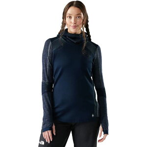 yz X}[gE[ fB[X p[J[EXEFbg AE^[ Intraknit Thermal Merino Baselayer Hoodie - Women's Deep Navy/Arctic Green