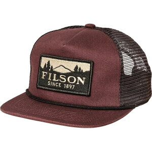 �t�B���\�� �����Y �A�N�Z�T���[ �X�q ���b�V�� �L���b�v Filson Trucker Mesh Cap + Scenic Patch Embroidery RedwdScen
