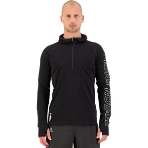 �����X���C���� �����Y �g�b�v�X T�V���c Mons Royale Temple Tech Hooded Zip Top - Men's Black II �u���b�N