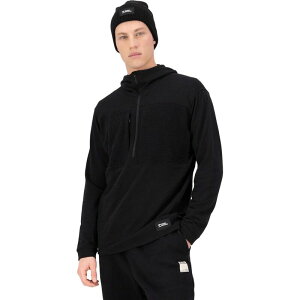 �����X���C���� �����Y �A�E�^�[ �W���P�b�g�E�u���]�� ���� �t���[�X Mons Royale Offgrid Merino Fleece 1/2-Zip Long-Sleeve Top - Men's Black �u���b�N