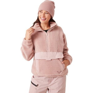 ���L�V�[ ���f�B�[�X �A�E�^�[ �W���P�b�g�E�u���]�� Roxy Rita 1/2-Zip Sherpa Anorak - Women's Adobe Rose