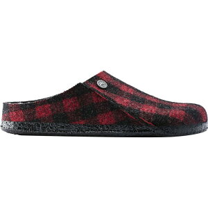 rPVgbN Y V[Y T_ Birkenstock Zermatt Shearling Lined Slipper - Men's Plaid Red/Natural Wool Shearling bh