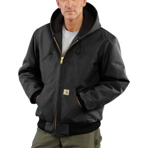 �J�[�n�[�g �����Y �A�E�^�[ �W���P�b�g�E�u���]�� Carhartt J140 Loose Firm Duck Ins Flannel-Lined Active Jacket - Men's Black �u���b�N