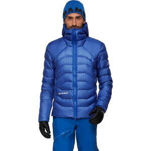 }[g Y AE^[ WPbgEu] t[fbhWPbg _E Mammut Eiger Nordwand Light Down IN Hooded Jacket - Men's Eiger Blue u[