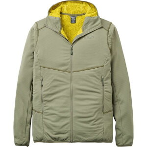 u Y AE^[ WPbgEu] t[fbhWPbg Rab Evolute Hooded Jacket - Men's Light Khaki J[L