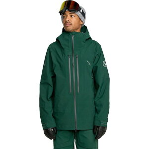 �{���R�� �����Y �A�E�^�[ �W���P�b�g�E�u���]�� Volcom Anyox Guide Gore Pro Shell Jacket - Men's Black Green �u���b�N