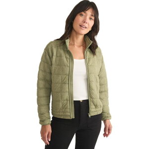}[ C[ fB[X AE^[ WPbgEu] WPbg Marine Layer Corbet Heather Bomber Jacket - Women's Light Olive I[u