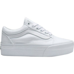 oY fB[X V[Y Xj[J[ Vans Old Skool Stackform Shoe - Women's True White zCg