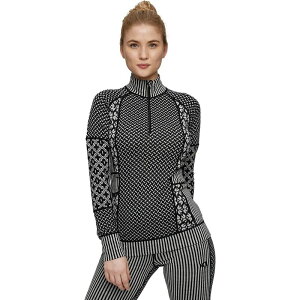 �J�� �c���[ ���f�B�[�X �g�b�v�X T�V���c Kari Traa Smekker 1/2-Zip Top - Women's Black �u���b�N