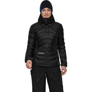 }[g fB[X AE^[ WPbgEu] t[fbhWPbg _E Mammut Eiger Nordwand Light Down IN Hooded Jacket - Women's Black ubN