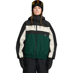 �{���R�� ���f�B�[�X �A�E�^�[ �W���P�b�g�E�u���]�� Volcom Dlm Jacket - Women's Black Green �u���b�N