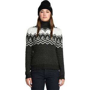 �{���R�� ���f�B�[�X �A�E�^�[ �j�b�g�E�Z�[�^�[ Volcom Fireside Sweater - Women's Black �u���b�N