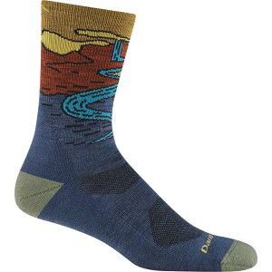 �_�[���^�t �����Y �A���_�[�E�F�A �C�� Darn Tough Chasing Waterfalls Lightweight Micro Crew Sock - Men's Denim �f�j��