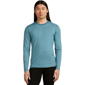 �A�C�X�u���[�J�[ �����Y �g�b�v�X T�V���c Icebreaker 200 Oasis LS Crew Top - Men's Topaz/Undyed/S