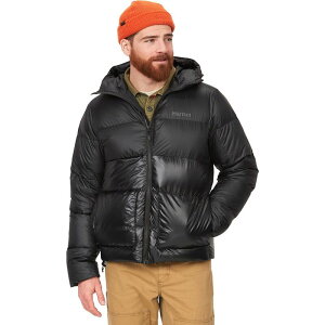 �}�[���b�g �����Y �A�E�^�[ �W���P�b�g�E�u���]�� �t�[�f�b�h�W���P�b�g �_�E�� Marmot Guides Down Hooded Jacket - Men's Black �u���b�N