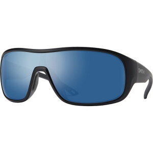 X~X Y ANZT[ TOXEACEFA Smith Spinner ChromaPopolarized Sunglasses Matte Black/ChromaPopolarized Blue Mirror ubN