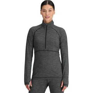 �A�E�g�h�A���T�[�` ���f�B�[�X �g�b�v�X T�V���c Outdooresearch Alpine Onset 1/2-Zip Top - Women's Black Heather �u���b�N