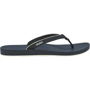 �I���J�C ���f�B�[�X �V���[�Y �T���_�� Olukai Uiki Flip Flop - Women's Mood Indigo/Pa'i �C���f�B�S