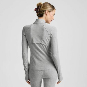 �r�����h���K ���f�B�[�X �g�b�v�X T�V���c �W���P�b�g Beyond Yoga Spacedye Trails Active Jacket - Women'silver Mist �V���o�[