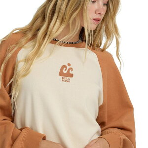 �r���{�� ���f�B�[�X �A�E�^�[ �W���P�b�g�E�u���]�� �t���[�X Billabong Blissed Out Crew Fleece Pullover - Women's Caramel Caf?