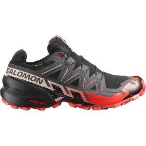�T������ �����Y �V���[�Y �X�j�[�J�[ Salomon Speedcross 6 GTX Trail Running Shoe - Men's Black/Fiery Red/Almond Milk �u���b�N