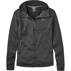 ���u ���f�B�[�X �A�E�^�[ �W���P�b�g�E�u���]�� �t�[�f�b�h�W���P�b�g Rab Superflux Full-Zip Hooded Jacket - Women's Black �u���b�N