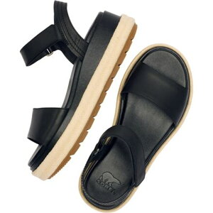 �\���� ���f�B�[�X �V���[�Y �T���_�� �v���b�g�t�H�[�� SOREL Sunpeak Platform Sandal - Women's Black/Gum 2 �u���b�N