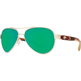 コスタ メンズ サングラス・アイウェア アクセサリー Loreto 580P Polarized Sunglasses Rose Gold Frame/Tortoise Temples Frame/Green Mirror
