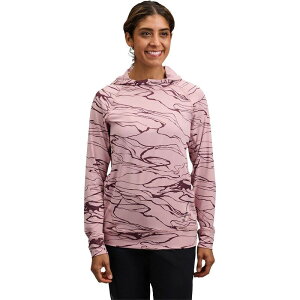 �u���b�N�_�C�������h ���f�B�[�X �g�b�v�X T�V���c ���� Black Diamond Alpenglow Hooded Long-Sleeve Shirt - Women's Relief/Meadow Rose/Fig