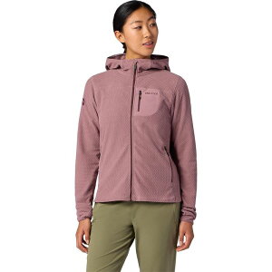 �}�[���b�g ���f�B�[�X �A�E�^�[ �p�[�J�[�E�X�E�F�b�g �t���[�X Marmot AirFleece Hoodie - Women's Light Mauve