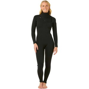 ���b�v�J�[�� ���f�B�[�X ���� �㉺�Z�b�g Rip Curl Dawn Patrol 4/3 Chest-Zip Full Wetsuit - Women's Black �u���b�N