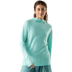 �X�}�[�g�E�[�� ���f�B�[�X �g�b�v�X T�V���c ���b�V�� �p�[�J�[ Smartwool Active Meshoodie - Women's Pacific Blue �u���[