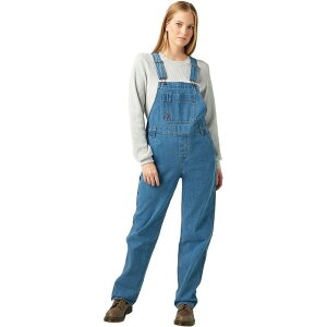 �f�B�b�L�[�Y ���f�B�[�X �{�g���X�J�[�g �I�[�o�[�I�[�� Dickies Bib Relaxed Straight Overall - Women's Bleach Wash