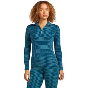 �A�C�X�u���[�J�[ ���f�B�[�X �g�b�v�X T�V���c Icebreaker Merino 260 Tech Vertex LS 1/2-Zip Top GRX1 - Women's Topaz/Atlantis/J