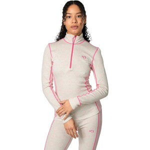 �J�� �c���[ ���f�B�[�X �g�b�v�X T�V���c Kari Traa Rose Half-Zip Top - Women's Cotton Candy