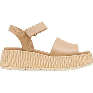 �\���� ���f�B�[�X �V���[�Y �T���_�� �v���b�g�t�H�[�� SOREL Sunpeak Platform Sandal - Women's Honest Beige/Chalk �`���[�N