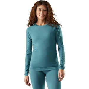 �X�}�[�g�E�[�� ���f�B�[�X �g�b�v�X T�V���c �j�b�g Smartwool Intraknit All-Season Merino Base Layer Crew - Women's Dusty Teal �e�B�[��