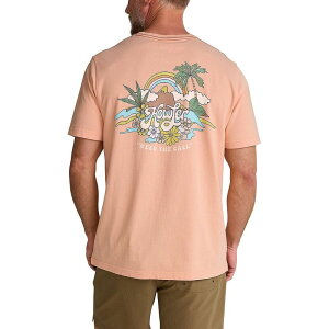 �n�E���[�u���U�[�Y �����Y �g�b�v�X T�V���c �R�b�g�� Howler Brothers Cotton T-Shirt - Men's Irie Paradise/Coral �R�[����
