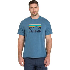 �G���G���r�[�� �����Y �g�b�v�X �V���c ���� �O���t�B�b�N L.L.Bean Everyday SunSmart Short-Sleeve Regraphic Shirt - Men'sail Blue/Outdoor �u���[