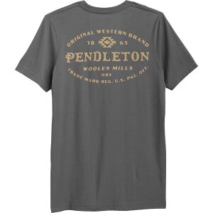 �y���h���g�� �����Y �g�b�v�X T�V���c ���S �O���t�B�b�N Pendleton Stamp Logo Graphic T-Shirt - Men's Asphalt/Tan �^��