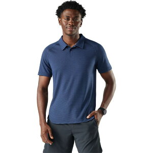 �X�}�[�g�E�[�� �����Y �g�b�v�X �|���V���c ���b�V�� Smartwool Active Mesh Polo - Men's Nightfall Blue-Deep Navy �l�C�r�[