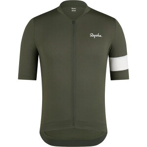 ���t�@ �����Y �g�b�v�X T�V���c �W���[�W�[ Rapha Core Lightweight Jersey - Men's Dark Green/White �z���C�g