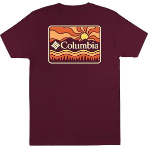 �R�����r�A �����Y �g�b�v�X T�V���c Columbia Sunwave T-Shirt - Men's Rich Wine ���C��