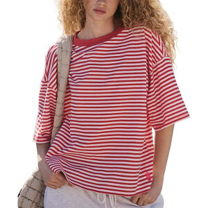 �t���[�s�[�v�� ���f�B�[�X �g�b�v�X T�V���c FP Movement Stripe Tackle T-Shirt - Women's Prep Stripe Grapefru �X�g���C�v