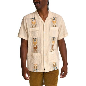�n�E���[�u���U�[�Y �����Y �g�b�v�X �V���c Howler Brothers Guayabera Shirt - Men's Temple Tracks/Oatmeal �I�[�g�~�[��