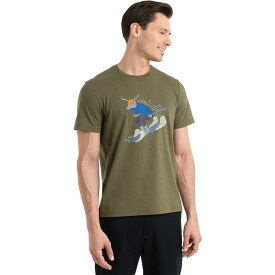アイスブレーカー メンズ トップス シャツ Icebreaker Merino Central Classic Ski Rider T-Shirt - Men's Loden