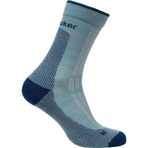 �A�C�X�u���[�J�[ �����Y �A���_�[�E�F�A �C�� Icebreaker Merino Hike+ Ultralight Quarter Sock - Men's Flint Blue/Atlantis �u���[