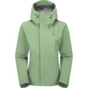 ���u ���f�B�[�X �A�E�^�[ �W���P�b�g�E�u���]�� �_�E�� Rab Downpour Jacket - Women's Figreen �O���[��