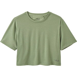 ���u ���f�B�[�X �g�b�v�X T�V���c Rab Rivelin Crop T-Shirt - Women's Dark Figreen �O���[��