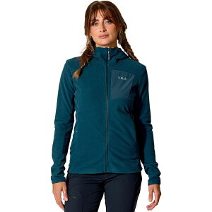���u ���f�B�[�X �A�E�^�[ �p�[�J�[�E�X�E�F�b�g Rab Tecton Hoodie - Women's Tempest Blue �u���[